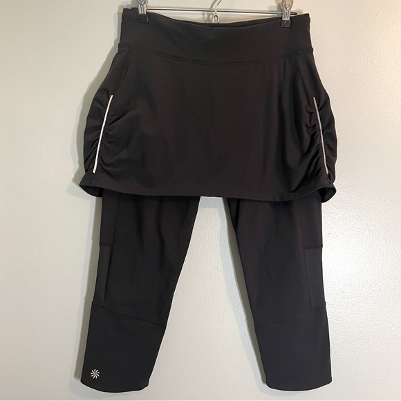 ATHLETA 2 in 1 Athletic Pants Skirted Skirt Leggings SZ/MED - Picture 1 of 9